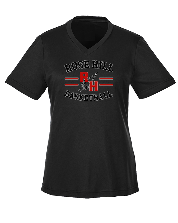 Rose Hill HS Boys Basketball Curve - Womens Performance Shirt