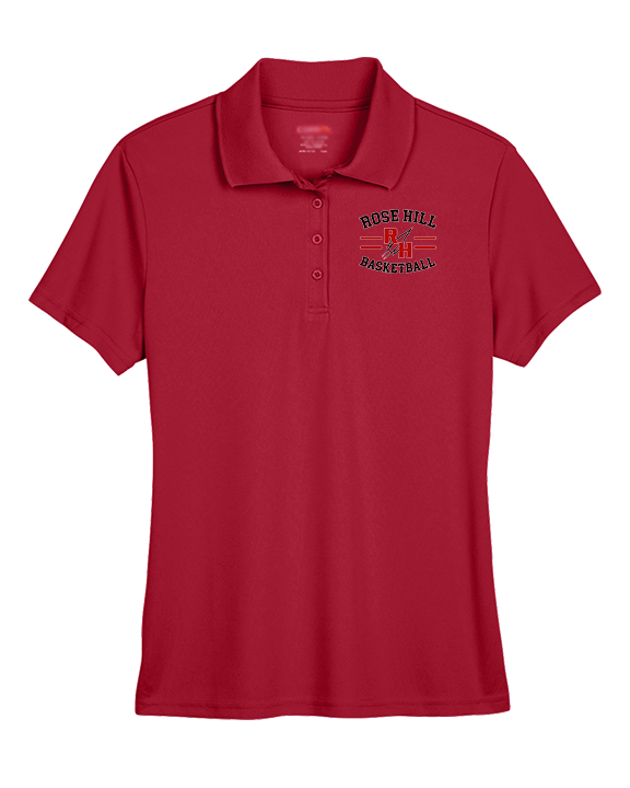 Rose Hill HS Boys Basketball Curve - Womens Polo