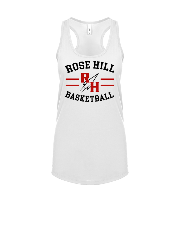 Rose Hill HS Boys Basketball Curve - Womens Tank Top