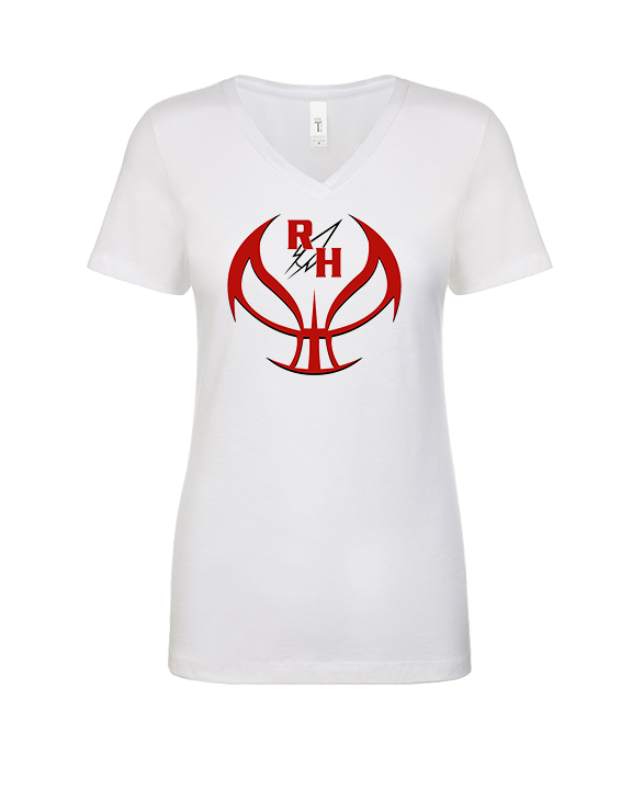 Rose Hill HS Boys Basketball Full Ball - Womens Vneck