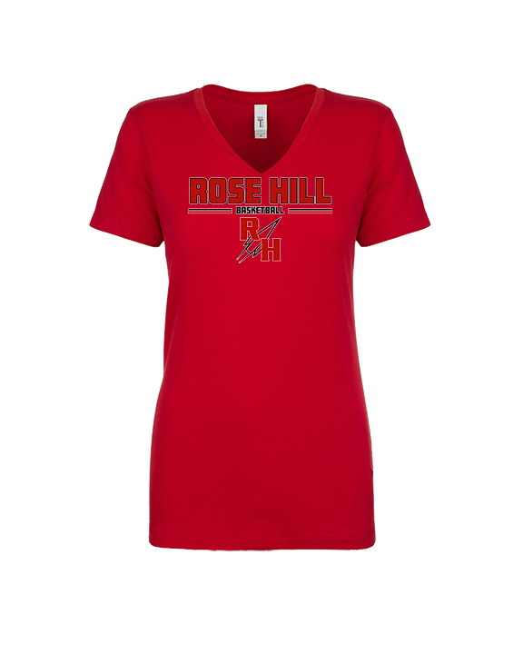 Rose Hill HS Boys Basketball Keen - Womens Vneck