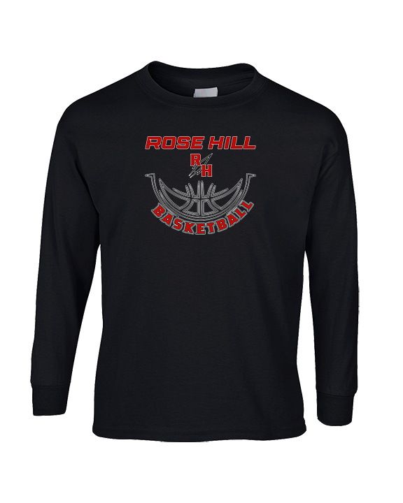 Rose Hill HS Boys Basketball Outline - Cotton Longsleeve