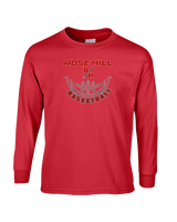 Rose Hill HS Boys Basketball Outline - Cotton Longsleeve