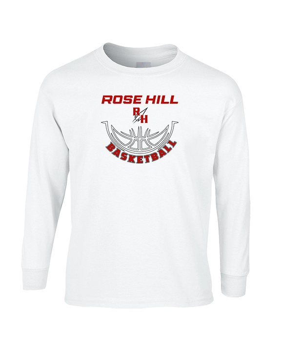 Rose Hill HS Boys Basketball Outline - Cotton Longsleeve