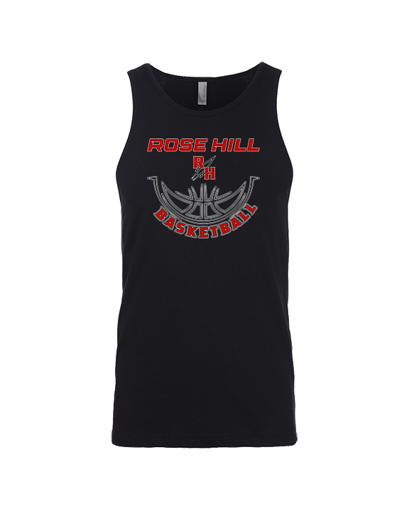 Rose Hill HS Boys Basketball Outline - Tank Top