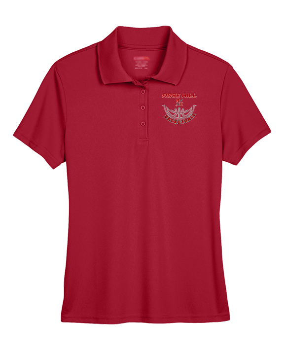 Rose Hill HS Boys Basketball Outline - Womens Polo