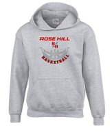 Rose Hill HS Boys Basketball Outline - Youth Hoodie