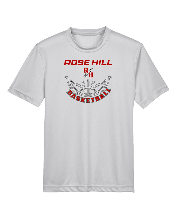 Rose Hill HS Boys Basketball Outline - Youth Performance Shirt