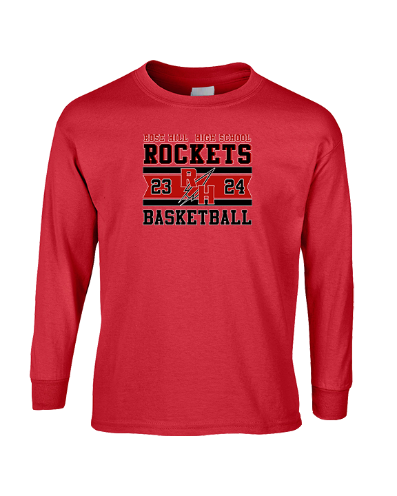 Rose Hill HS Boys Basketball Stamp - Cotton Longsleeve