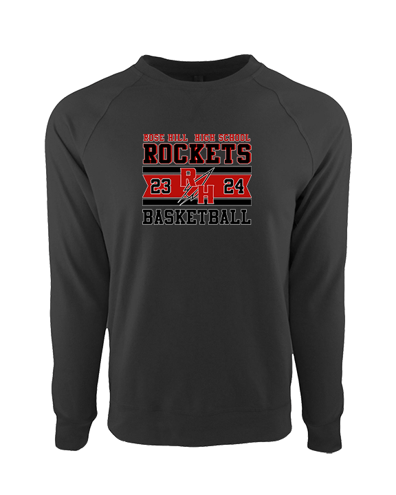 Rose Hill HS Boys Basketball Stamp - Crewneck Sweatshirt