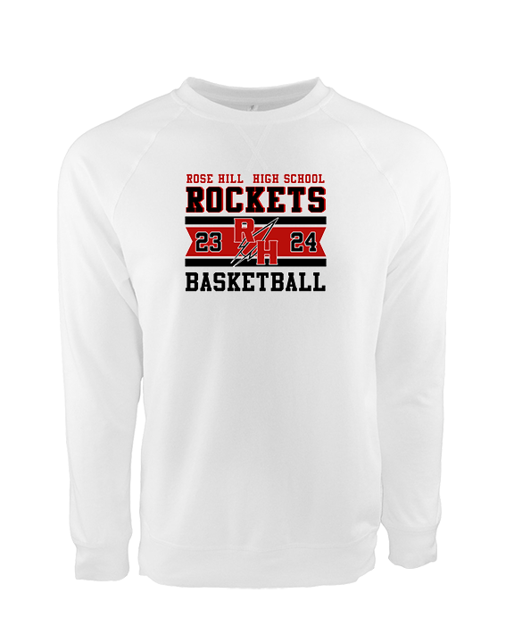 Rose Hill HS Boys Basketball Stamp - Crewneck Sweatshirt