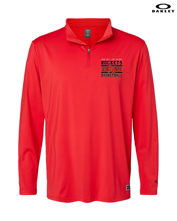 Rose Hill HS Boys Basketball Stamp - Mens Oakley Quarter Zip