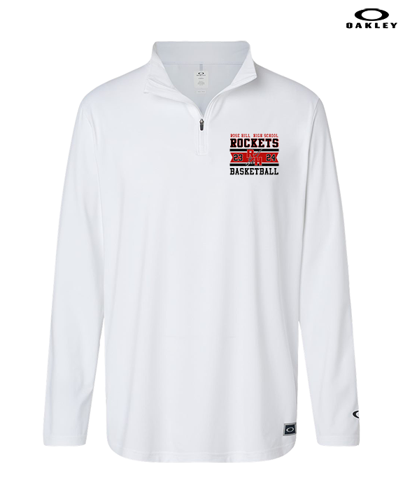 Rose Hill HS Boys Basketball Stamp - Mens Oakley Quarter Zip