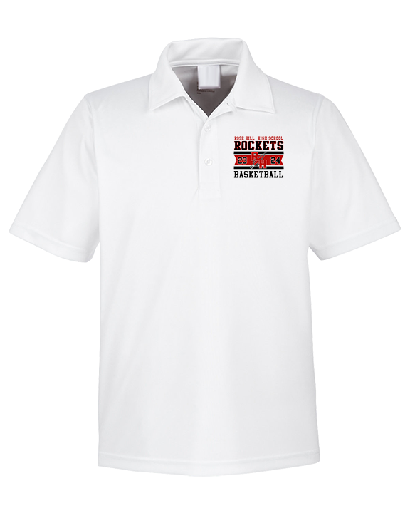 Rose Hill HS Boys Basketball Stamp - Mens Polo