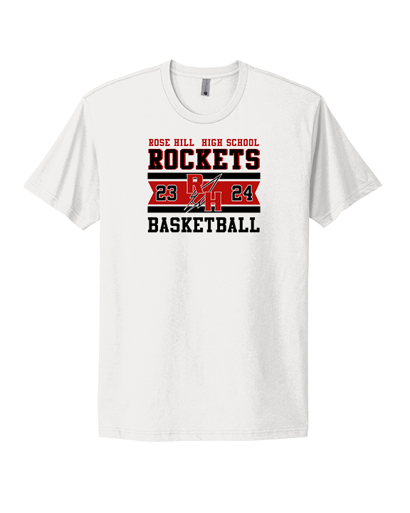 Rose Hill HS Boys Basketball Stamp - Mens Select Cotton T-Shirt