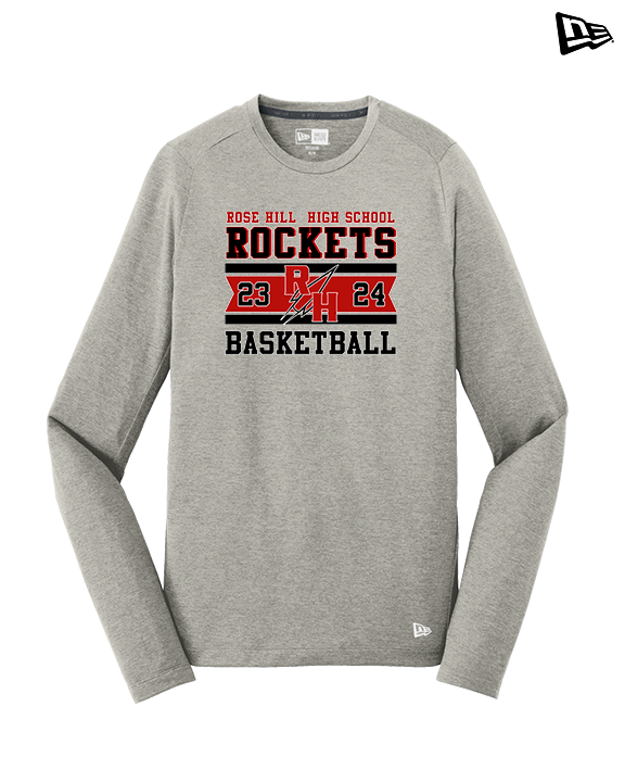 Rose Hill HS Boys Basketball Stamp - New Era Performance Long Sleeve