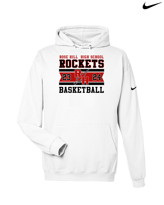 Rose Hill HS Boys Basketball Stamp - Nike Club Fleece Hoodie