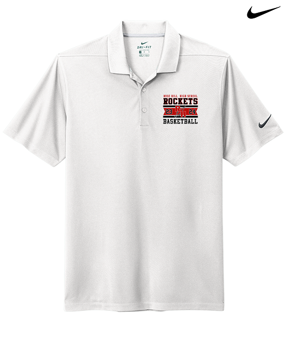 Rose Hill HS Boys Basketball Stamp - Nike Polo