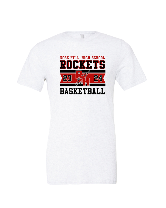 Rose Hill HS Boys Basketball Stamp - Tri-Blend Shirt