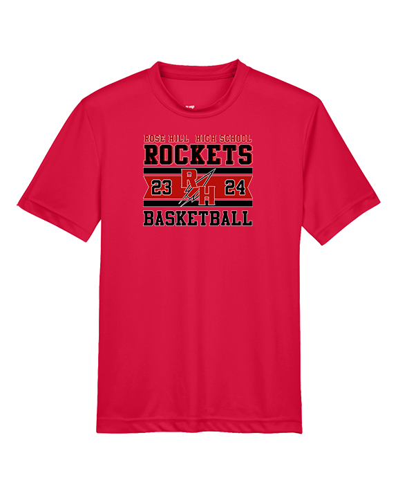 Rose Hill HS Boys Basketball Stamp - Youth Performance Shirt