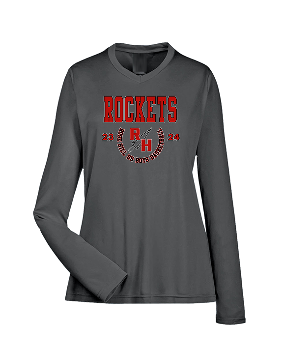 Rose Hill HS Boys Basketball Swoop - Womens Performance Longsleeve