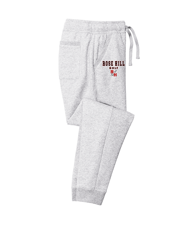 Rose Hill HS Golf Block - Cotton Joggers