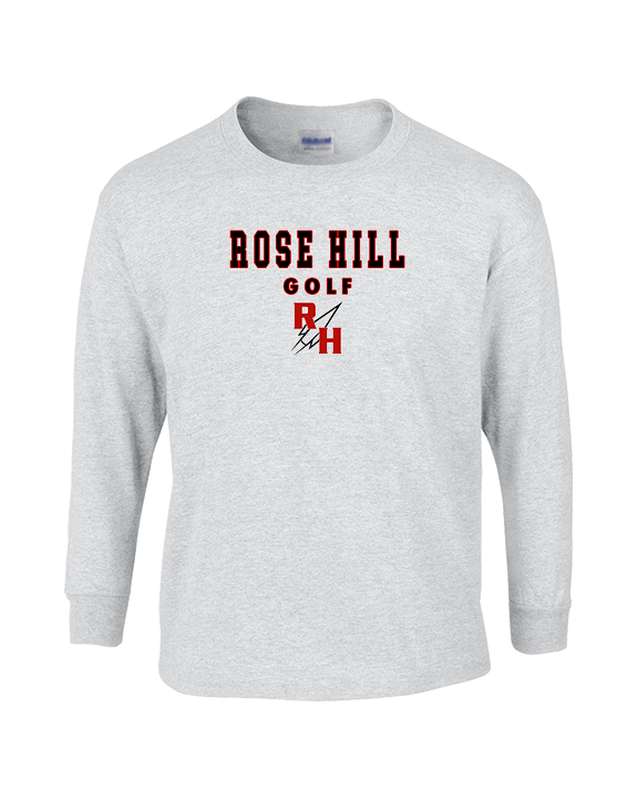 Rose Hill HS Golf Block - Cotton Longsleeve