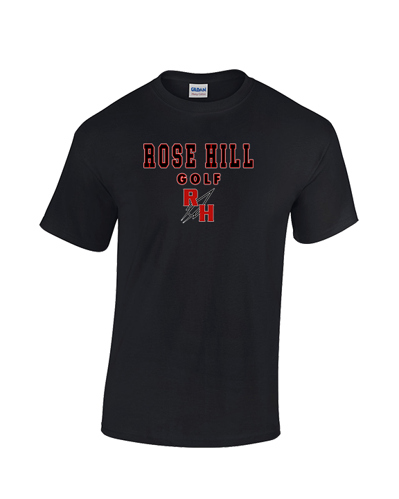 Rose Hill HS Golf Block - Cotton T-Shirt