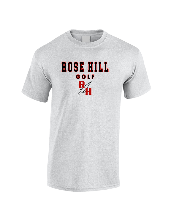 Rose Hill HS Golf Block - Cotton T-Shirt
