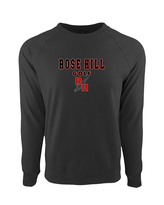 Rose Hill HS Golf Block - Crewneck Sweatshirt