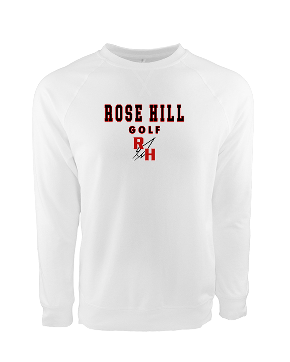 Rose Hill HS Golf Block - Crewneck Sweatshirt