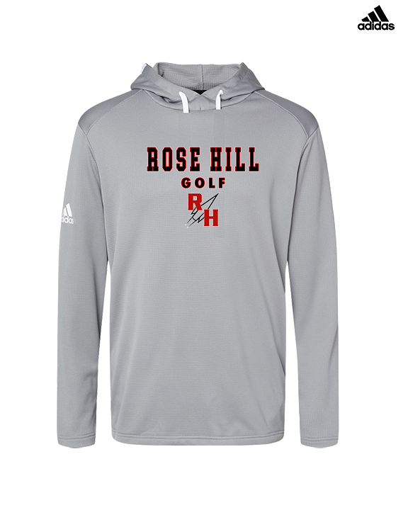 Rose Hill HS Golf Block - Mens Adidas Hoodie