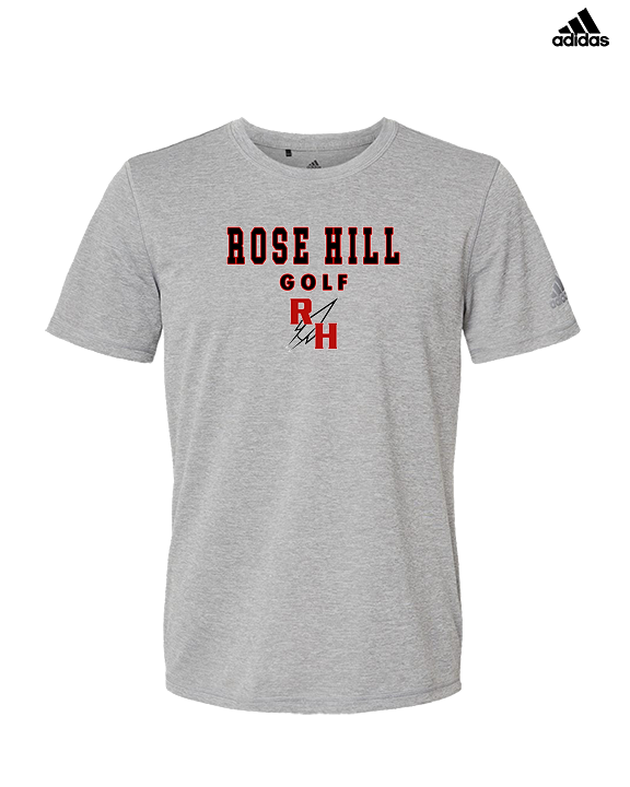 Rose Hill HS Golf Block - Mens Adidas Performance Shirt