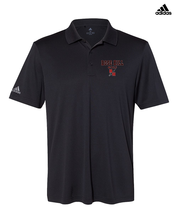 Rose Hill HS Golf Block - Mens Adidas Polo