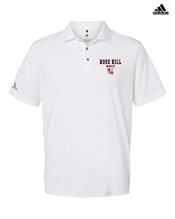 Rose Hill HS Golf Block - Mens Adidas Polo