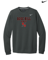 Rose Hill HS Golf Block - Mens Nike Crewneck