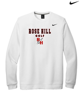 Rose Hill HS Golf Block - Mens Nike Crewneck