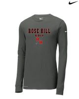 Rose Hill HS Golf Block - Mens Nike Longsleeve