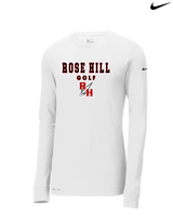 Rose Hill HS Golf Block - Mens Nike Longsleeve