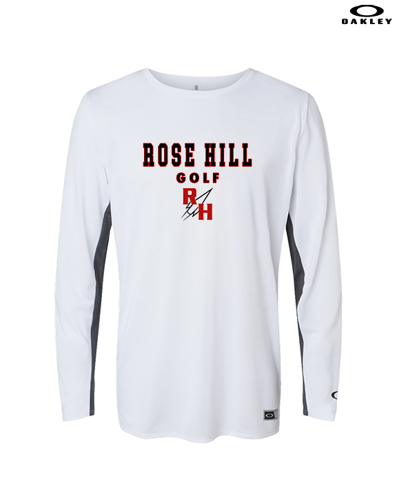 Rose Hill HS Golf Block - Mens Oakley Longsleeve