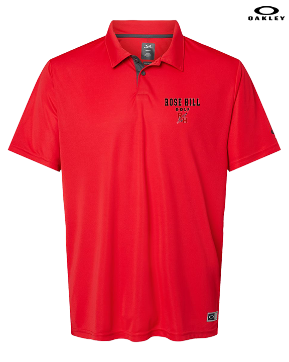 Rose Hill HS Golf Block - Mens Oakley Polo