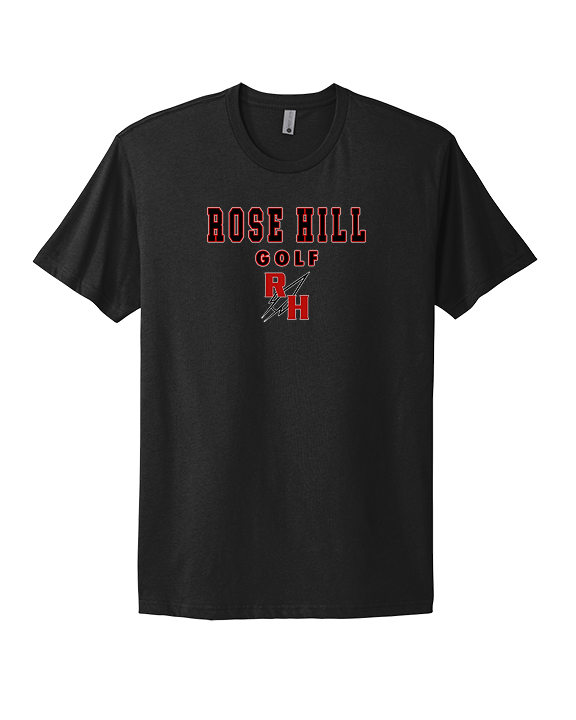 Rose Hill HS Golf Block - Mens Select Cotton T-Shirt