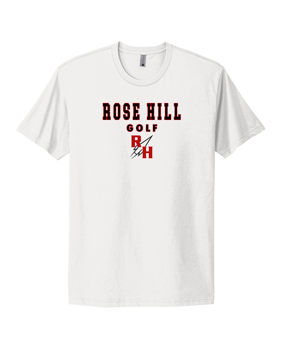 Rose Hill HS Golf Block - Mens Select Cotton T-Shirt