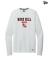 Rose Hill HS Golf Block - New Era Performance Long Sleeve