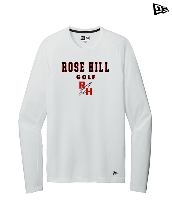Rose Hill HS Golf Block - New Era Performance Long Sleeve