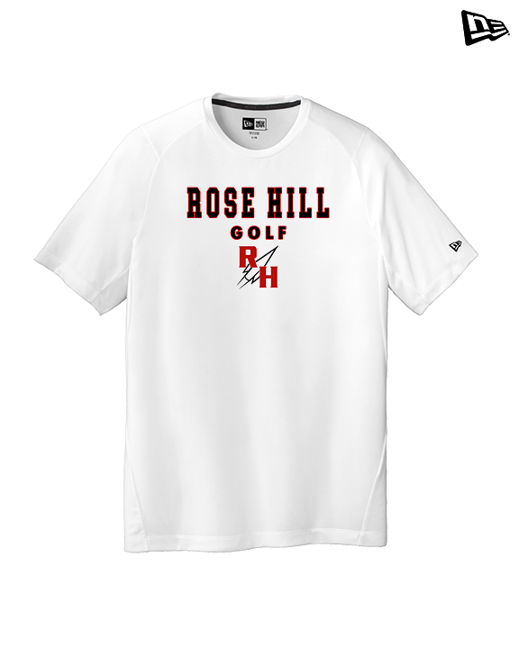 Rose Hill HS Golf Block - New Era Performance Shirt