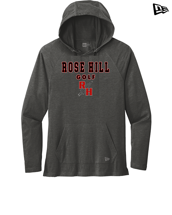 Rose Hill HS Golf Block - New Era Tri-Blend Hoodie