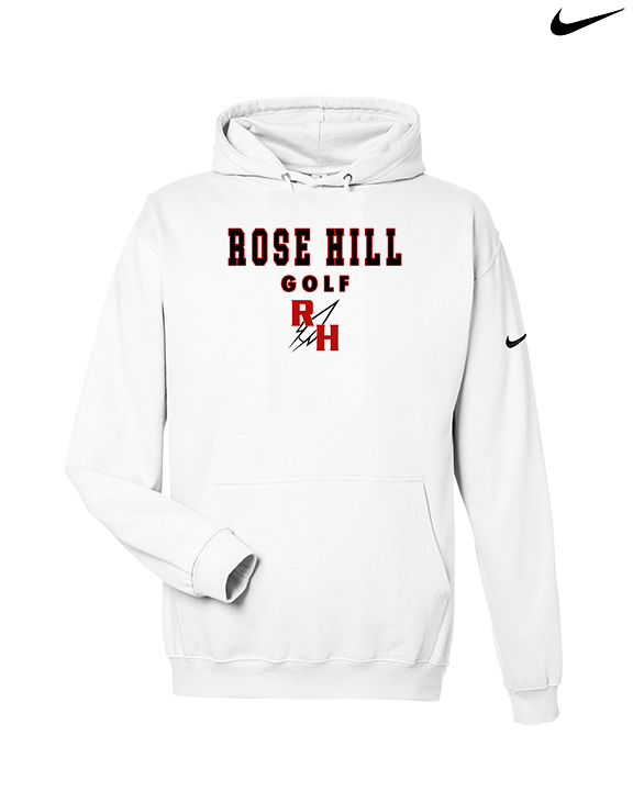 Rose Hill HS Golf Block - Nike Club Fleece Hoodie