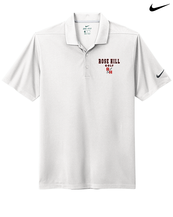 Rose Hill HS Golf Block - Nike Polo
