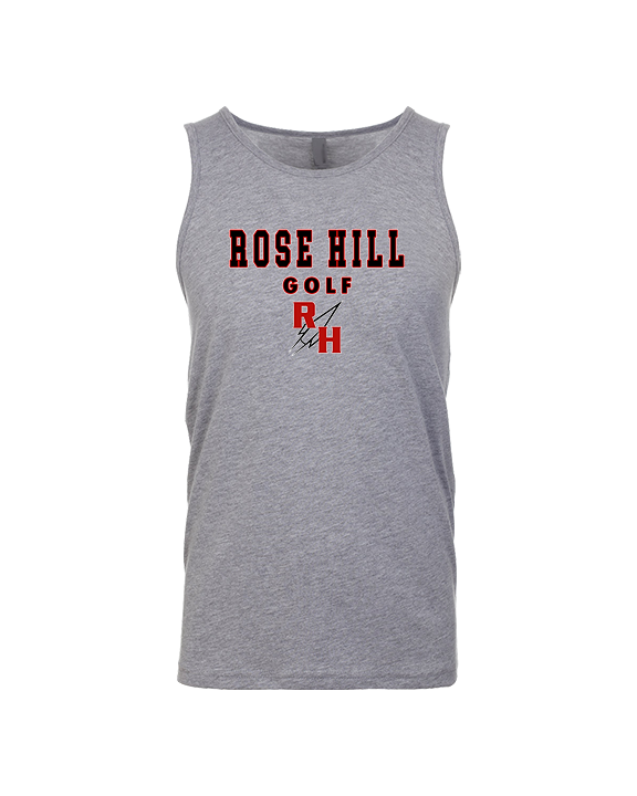 Rose Hill HS Golf Block - Tank Top